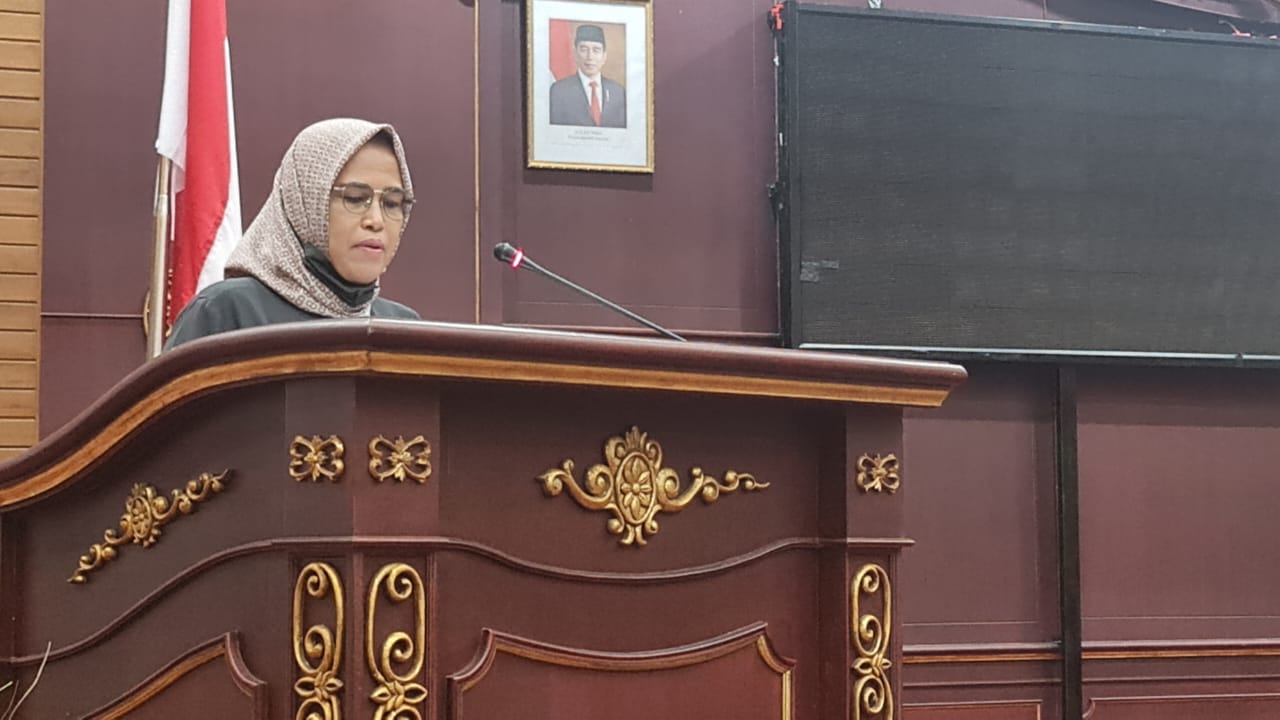 Fraksi Partai Hanura saat memberikan tanggapan